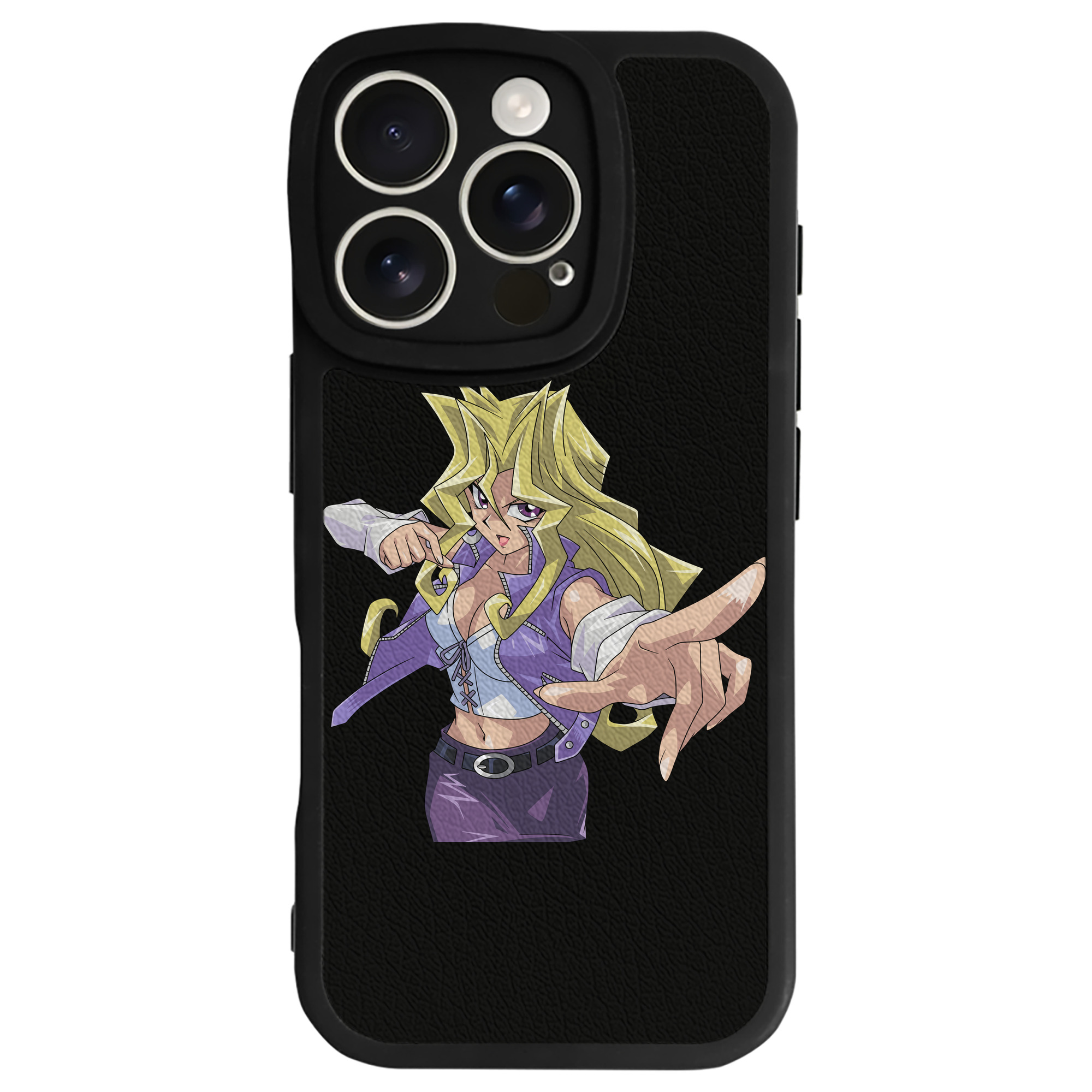 遊☆戯☆王 Yu-Gi-Oh! 【iPhone 16シリーズ対応】シリコンスマホケース（レザー調） 材質：シリコン